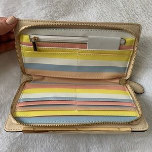 ALDO Cream & Gold Wallet